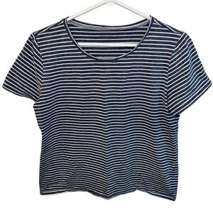 Ann Taylor Factory Women’s Striped Tee, Size Large
